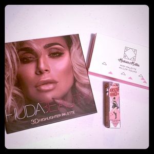 3 pc makeup: Huda Beauty, Madison Miller, Benefit
